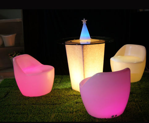 Harga yang bagus Custom LED Roto Molded Furniture Remote Lighting Outdoor Plastik Sandal Pantai on line