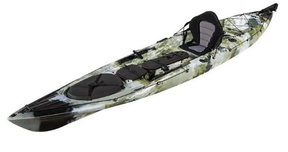 30 inch Custom Kayak Recreatieve Roto Molding Kayak Met Verstelbare Voetlagers