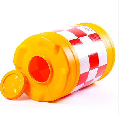 Gele plastische anti-botsingsdrommel Rotoplastisch vormproduct plastische beschermende veiligheiddrommel