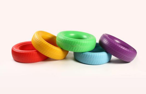 Un buon prezzo. Equipaggiamento di addestramento per l'integrazione sensoriale dei bambini personalizzato Rotomolding di pneumatici colorati per varie industrie in linea