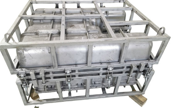 Molde de refrigeração de molde rotativo de alumínio para aplicações de moldagem rotativa