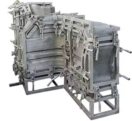 OEM Aluminium Rotatiemolden CNC Plastic Products Zilver Blasting oppervlak Afwerking