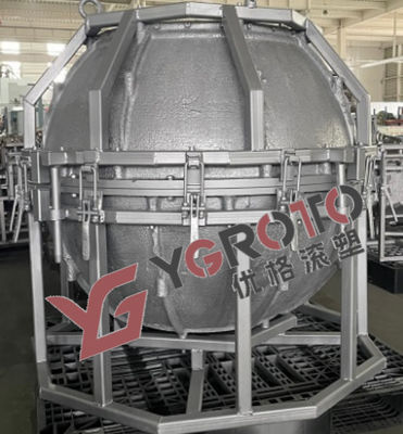 CAD Design YOGE Fábrica de moldagem de bolas rotativas Moldagem rotativa Moldagem de alumínio