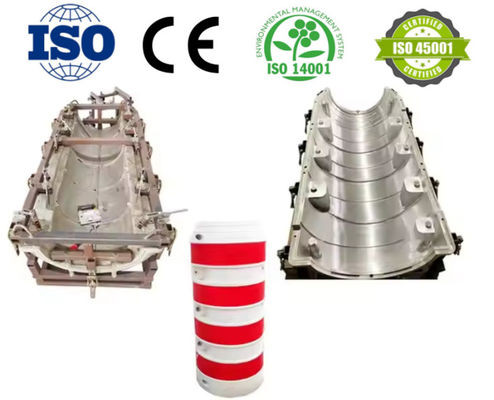 China moldes de rotação moldes de forma oca moldes de parte de rotação moldes segurança rodoviária barril de proteção de pólo de energia cobertura de segurança