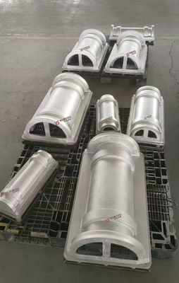 Op maat gemaakte, rotatievormige kunststof-aluminiumbilletvorm voor onderhoudsvriendelijke ponton-rotatievormoplossing