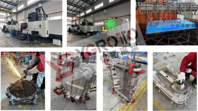 Low Maintenance Aluminium Rotational Molds in Custom Color for Heavy ...
